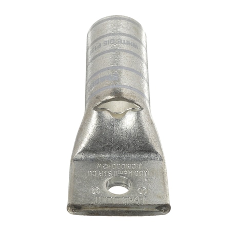 Panduit One-Hole Compression Lug, 1 to 2 in Stud, Long Barrel, Copper, White LCB1000-12W-3